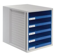 HAN Schubladenbox Schrank-Set  blau 1401-14D, DIN A4 mit...