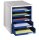 HAN Schubladenbox Schrank-Set  blau 1401-14D, DIN A4 mit 5 Schubladen, 1 St.