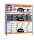 Simonrack Schwerlast-Weitspannregal SIMONFORTE CHIPBOARD 8435104921609 blau, orange 180,0 x 45,0 x 200,0 cm