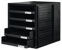 HAN Schubladenbox Schrank-Set  schwarz 1401-13D, DIN A4...