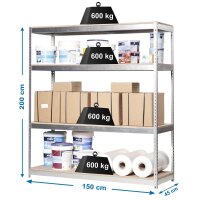 Simonrack Schwerlast-Weitspannregal SIMONFORTE CHIPBOARD...