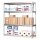 Simonrack Schwerlast-Weitspannregal SIMONFORTE CHIPBOARD 8435104925140 silber 150,0 x 45,0 x 200,0 cm