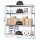 Simonrack Schwerlast-Weitspannregal SIMONFORTE CHIPBOARD 8435104925140 silber 150,0 x 45,0 x 200,0 cm