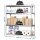 Simonrack Schwerlast-Weitspannregal SIMONFORTE CHIPBOARD 8435104925249 silber 240,0 x 60,0 x 200,0 cm