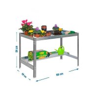 Simonrack Pflanztisch SIMONGARDEN silber 90,0 x 60,0 x...
