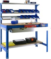 Simonrack Werkbank SIMONWORK BT1 BOX blau 1 Schublade 151,0 x 76,0 x 144,5 cm