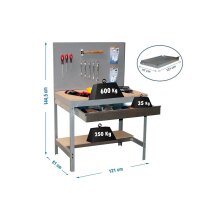 Simonrack Werkbank SIMONWORK BT2 BOX grau 1 Schublade...