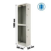 Simonrack Anbau-Spind SIMONLOCKER DIY grau 8435104936245,...