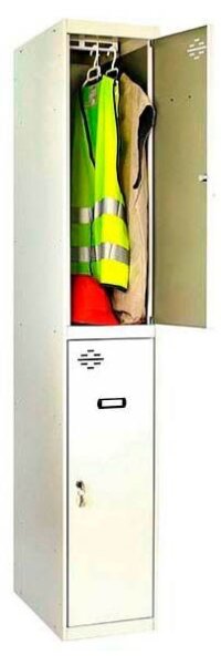 Simonrack Spind SIMONLOCKER DIY grau 8435104936252, 2 Schließfächer 40,0 x 50,0 x 180,0 cm