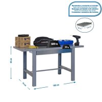 Simonrack Werkbank SIMONWORK BT6 BOX grau 1 Schublade...