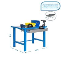 Simonrack Werkbank SIMONWORK BT6 BOX blau 1 Schublade...