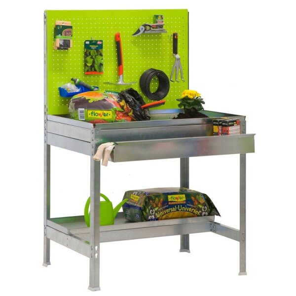 Simonrack Pflanztisch SIMONGARDEN silber, grün 120,0 x 60,0 x 144,5 cm  ( 8435104941706 )