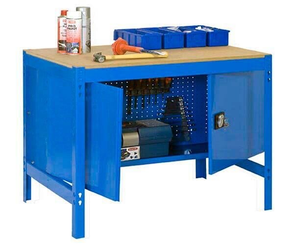 Simonrack Werkbank SIMONWORK BT0 blau 121,0 x 61,0 x 84,2 cm