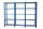 Simonrack Regal OFFICLICK 8435104999509 blau, weiß 270,0 x 40,0 x 210,0 cm  ( 8435104999509 )