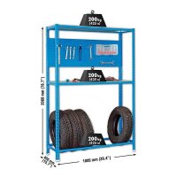 Simonrack Werkbank-Set SIMONRACING blau 100,0 x 40,0 x...