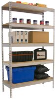 Simonrack Schwerlast-Weitspannregal SIMONFORTE CHIPBOARD 8435104950111 silber 180,0 x 60,0 x 200,0 cm