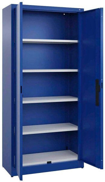 CP Stahlschrank C 2000 Acurado 092600-000 S10000 enzianblau 4 Fachböden 93,0 x 40,0 x 195,0 cm, aufgebaut, 1 St.
