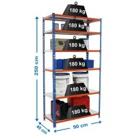 Simonrack Schwerlastregal SIMONCLICK 8435104953914 blau,...