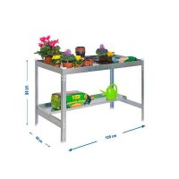 Simonrack Pflanztisch SIMONGARDEN silber 150,0 x 60,0 x...