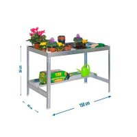 Simonrack Pflanztisch SIMONGARDEN silber 90,0 x 60,0 x...