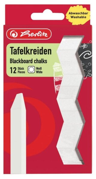 herlitz Kreide weiß 12 St.