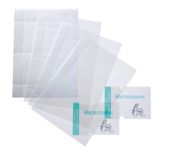 DURABLE Einsteckfolien für Türschilder CRYSTAL SIGN REFILL 14,8 x 14,8 cm, 10 St.