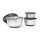 relaxdays Schüssel-Set BOWLY silber 3-tlg.  ( 10019120_304 )