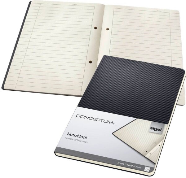 SIGEL Briefblock Conceptum® gelocht DIN A5 liniert, 1 Block