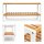relaxdays Schuhregal braun, weiß 70,0 x 24,5 x 33,0 cm, 1 St.