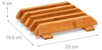 relaxdays Schneidebretter-Set braun 4-tlg., 4 St.