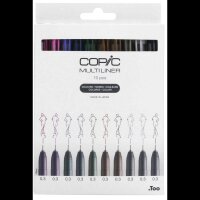 COPIC® Multiliner Color Fineliner farbsortiert 0,3 mm, 10 St.