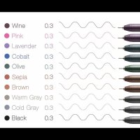 COPIC® Multiliner Color Fineliner farbsortiert 0,3 mm, 10 St.