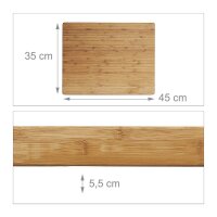 relaxdays Schneidebrett Natur 45,0 x 35,0 cm, 1 St.
