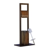 relaxdays WC-Garnitur braun Holz, 1 St.