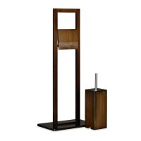 relaxdays WC-Garnitur braun Holz, 1 St.