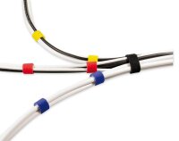 LABEL THE CABLE Klettband ROLL STRAPS farbsortiert 1,0 m x 1,6 cm, 4 St.