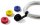 LABEL THE CABLE Klettband ROLL STRAPS farbsortiert 1,0 m x 1,6 cm, 4 St.