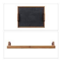 relaxdays Tablett braun rechteckig 40,5 x 32,0 cm, 1 St.