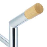 relaxdays WC-Garnitur silber, braun Metall  ( 10024539_0 )