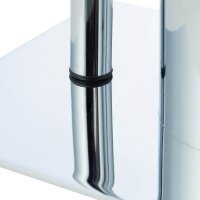relaxdays WC-Garnitur silber, braun Metall  ( 10024539_0 )