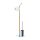 relaxdays WC-Garnitur silber, braun Metall  ( 10024539_0 )