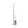 relaxdays WC-Garnitur silber, braun Metall  ( 10024539_0 )
