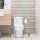 relaxdays WC-Garnitur silber, braun Metall  ( 10024539_0 )