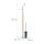 relaxdays WC-Garnitur silber, braun Metall  ( 10024539_0 )