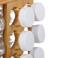 relaxdays Gewürzkarussell XXL braun, 1 Set