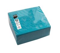 PROnappe Servietten türkis 2-lagig 20,0 x 20,0 cm,...