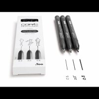 COPIC® Multiliner Fineliner schwarz 0.3 + 0.5 + 0.8 mm, 3 St.