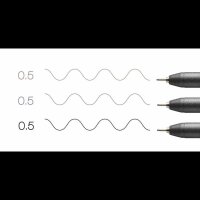 COPIC® Multiliner Fineliner schwarz 0,5 mm, 3 St.