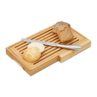 relaxdays Schneidebrett Natur 40,0 x 24,0 cm 2-tlg., 1 Set