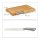 relaxdays Schneidebrett Natur 40,0 x 24,0 cm 2-tlg., 1 Set
